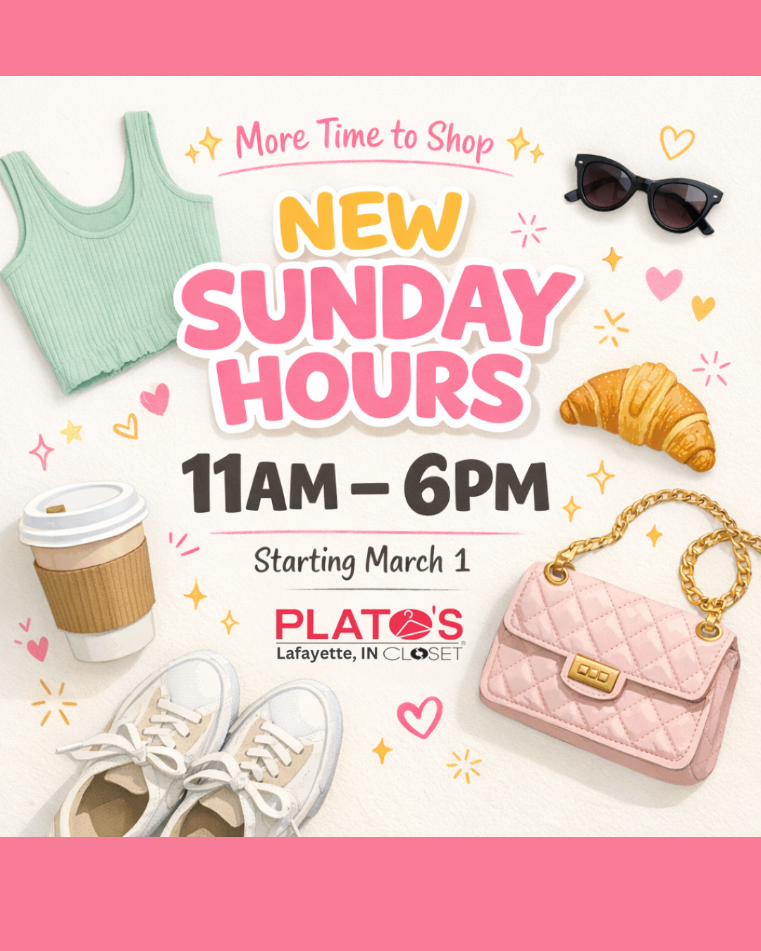 New Store Hours - Sunday